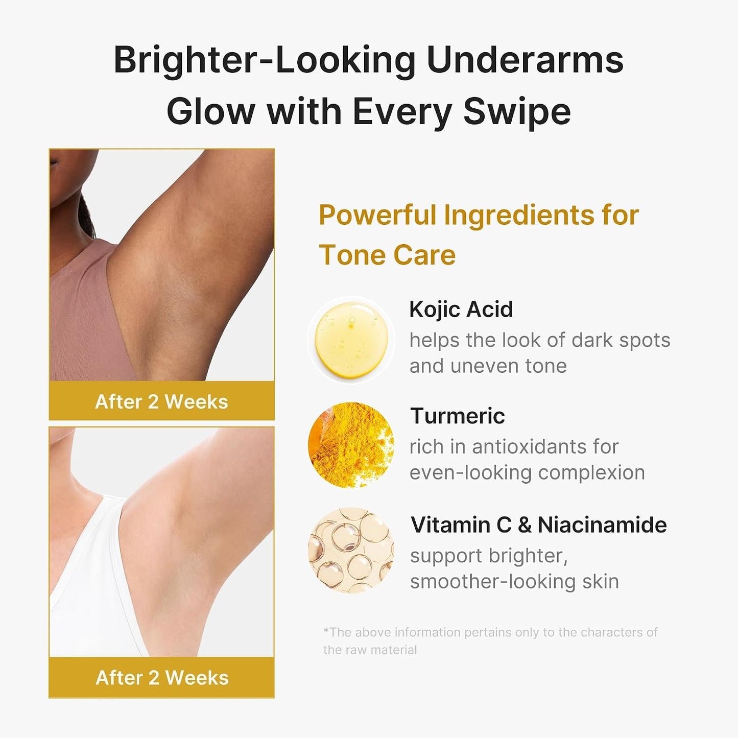medicube Kojic Acid & Turmeric Deodorant Stick, Aluminum-Free